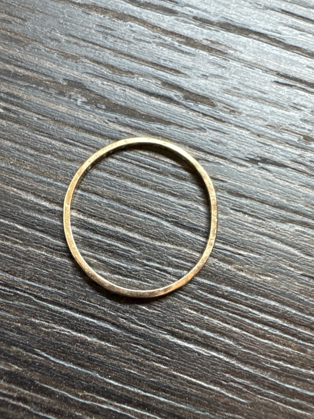 14k Solid Blanca Monros Gomez size 7 Minimal Thin Gold Stacking Ring